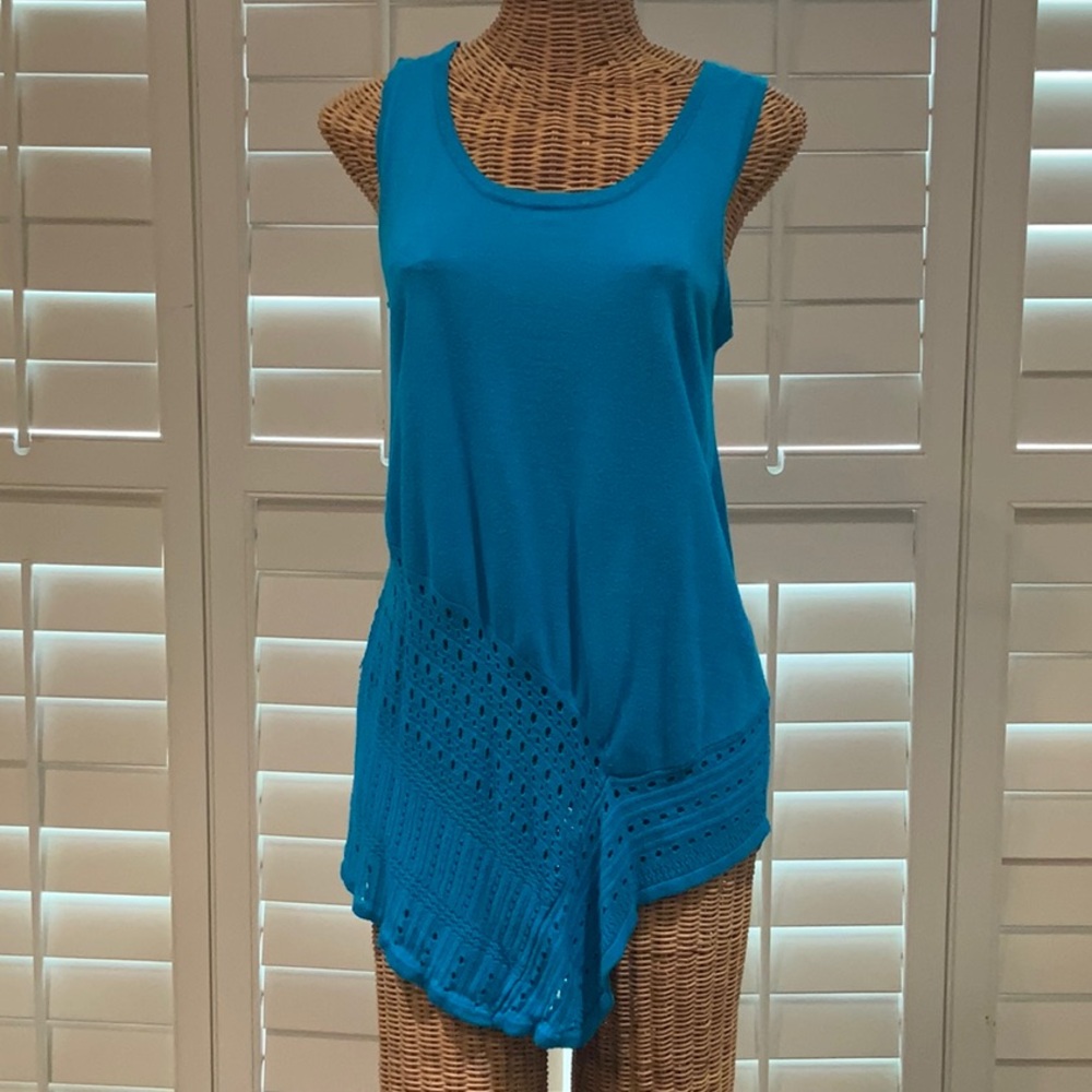 Grace Elements Blue Sleeveless Top